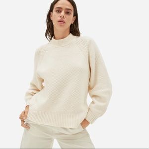 Everlane 100% Re-Cashmere Stroopwafel crewneck sweater